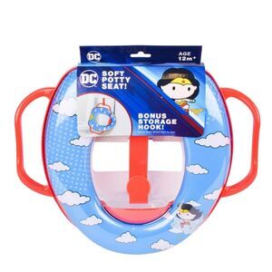DC Comics Wonder Women Soft Potty Training Seat with Storage Hook and Handles